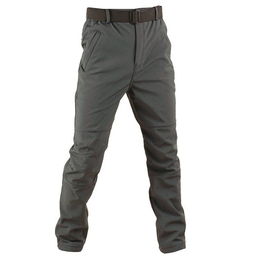 TRVLWEGO Winter Men Camping Hiking Pants Tactic Travel Soft Shell Warm Waterproof Fleece Windproof Outdoor Trekking Trousers