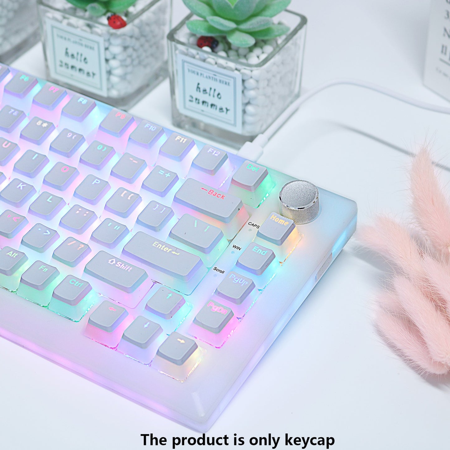 Keycaps PBT Pudding 129 teclas Keycap Perfil OEM Tampa de teclado Para teclado mecânico Kit Mx Switch Retroiluminação RGB 87 104 Teclados Gamer