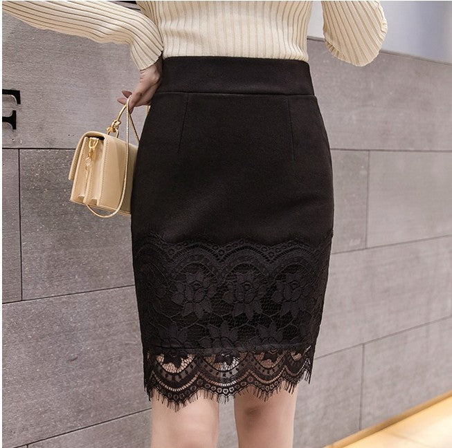 High-Waisted Slim-Fit Fresh A-Line Skirts 2025 Summer New Lace Short Plus Size Skirts Stylish INS Style Bodycon Skirt