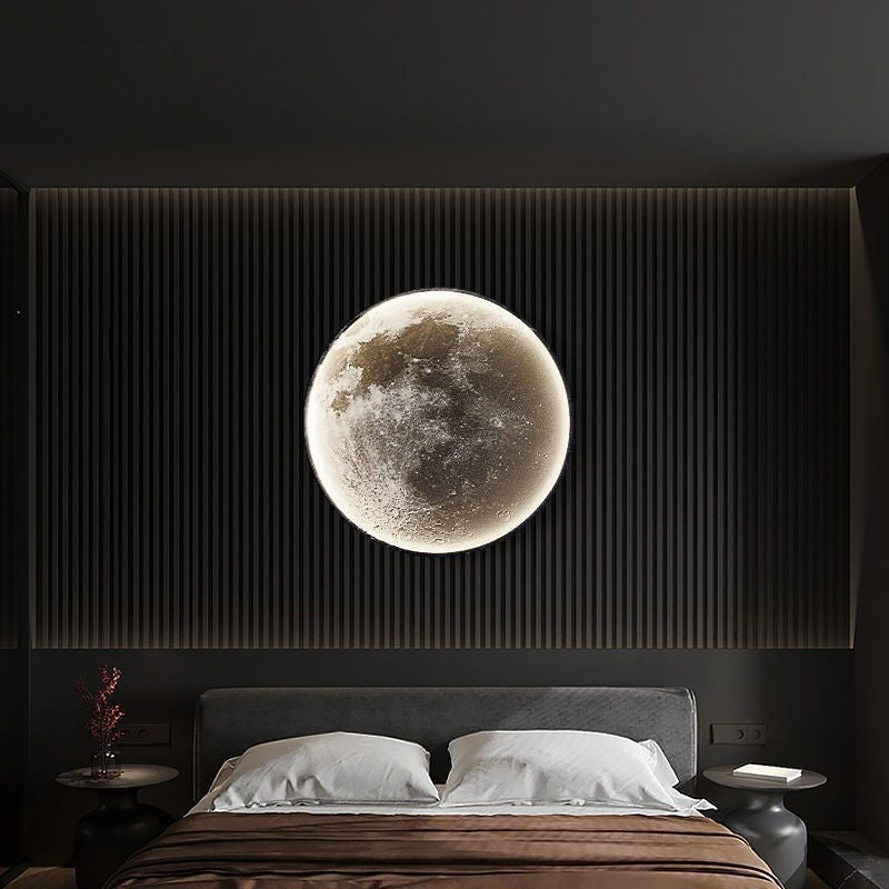 Modern LED Lunar Wall Lamp, Planetary Elegant Design Ceiling Lamp for Bedroom, Living Room Decor