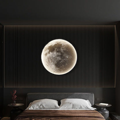 Modern LED Lunar Wall Lamp, Planetary Elegant Design Ceiling Lamp for Bedroom, Living Room Decor