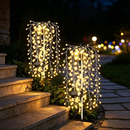 Firework LED Solar Garden Lights Waterproof Outdoor Courtyard Christmas Decor Fairy Lights for Patio Pathway Street Porch