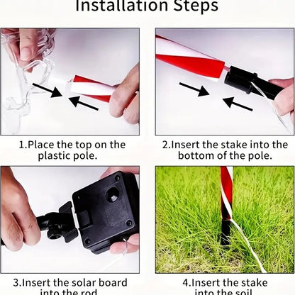 5PC/set Solar Candy Christmas Tree Garden Lights Outdoor Waterproof Lawn Lamp LED Decoration Stake Lights For Yard Festive Party