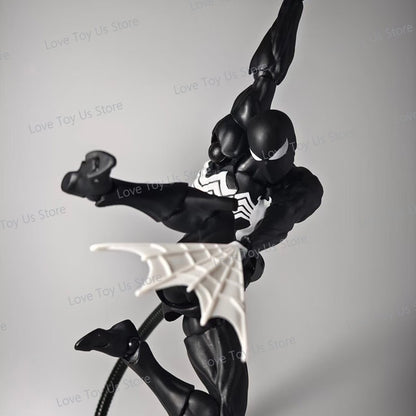 Original Mess Toys Spider Man Simbionte Spiderman Messtoys Terno Preto Vizinho Aranha Escarlate Anime Boneco de Ação Presentes Brinquedos