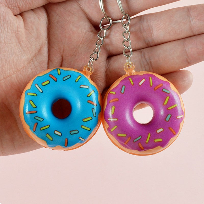 6Pcs Simulated Food Donut Fries Squish Stress Relief Toys for Kids Birthday Party Favors Classroom Rewards Gift Goodie Filler