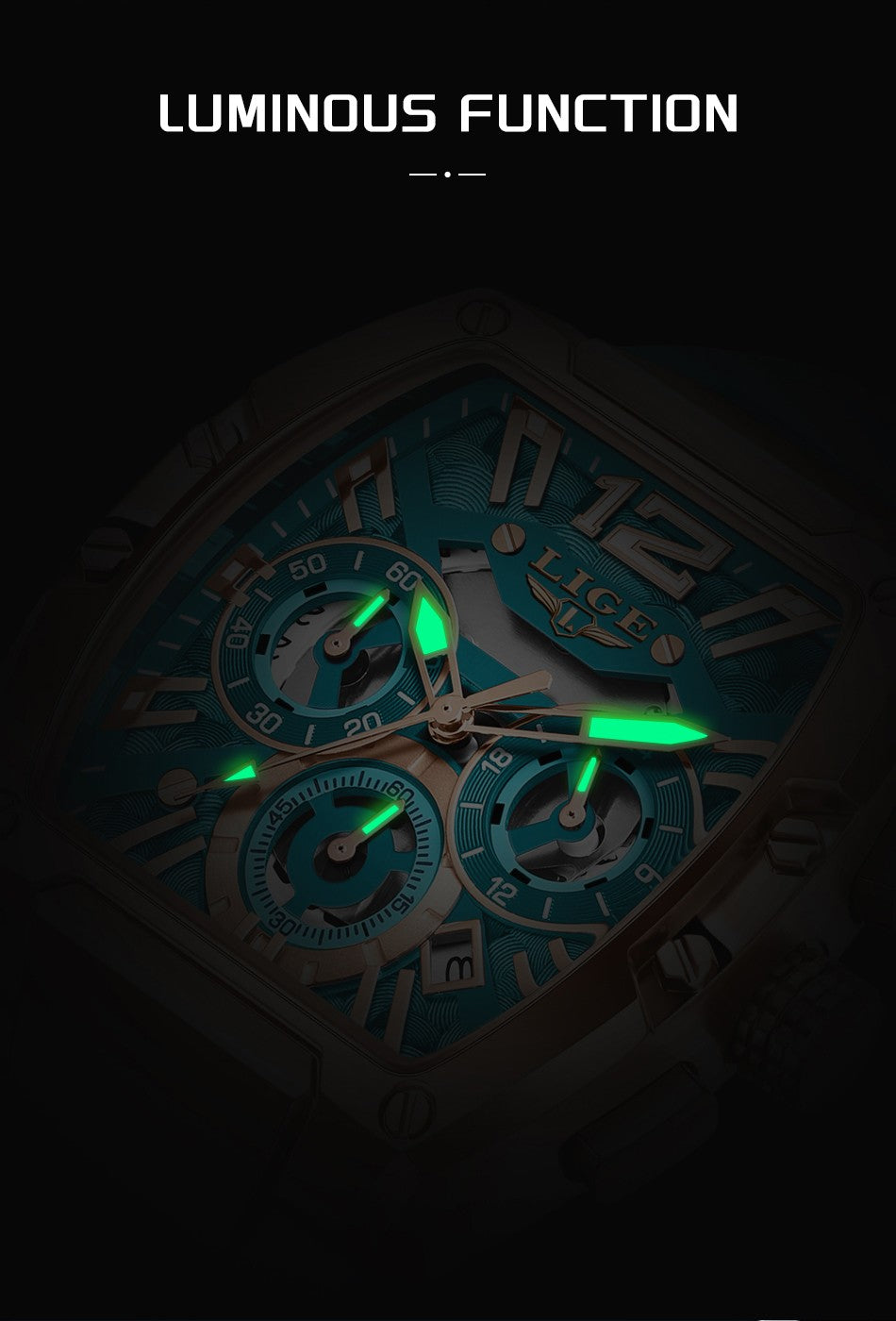 LIGE Men Watch Fashion Top Brand Luxury Silicone Military Watch Men Casual Sports Waterproof Date Quartz Wristwatches For Men