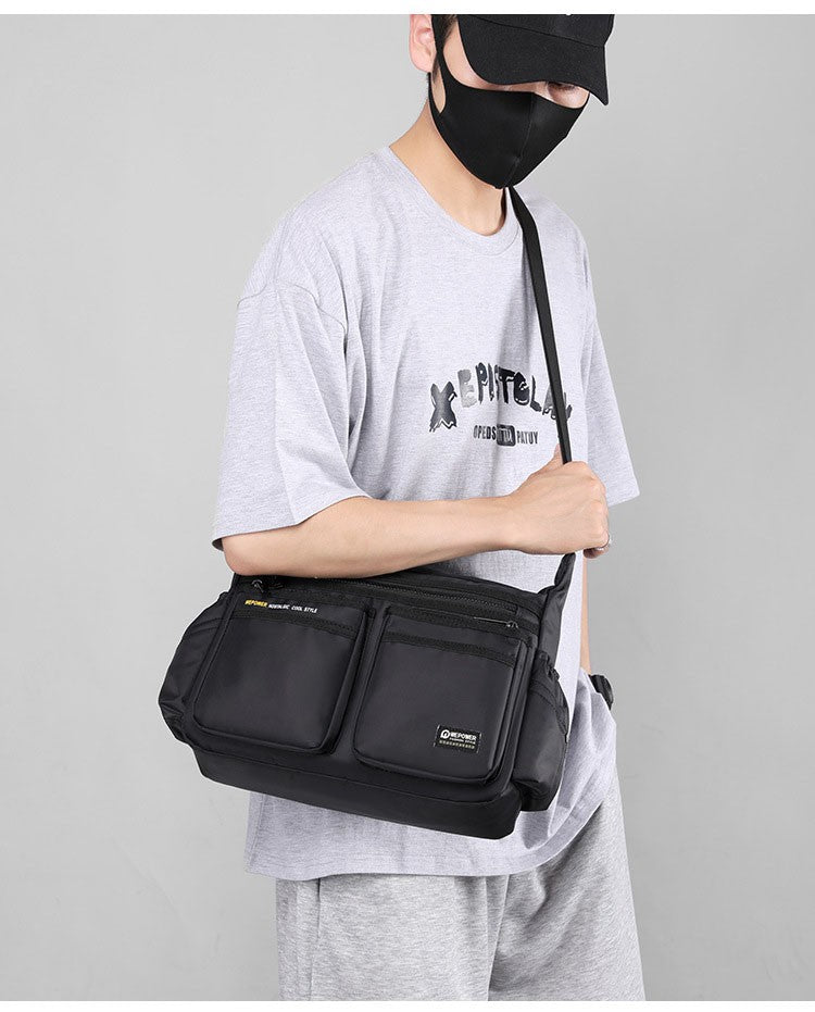 Multi-layer Pocket Design Oxford Shoulder Bag Large Capacity Men's Casual Fashion Single Shoulder Crossbody Luxury Messenger Bag