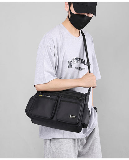 Multi-layer Pocket Design Oxford Shoulder Bag Large Capacity Men's Casual Fashion Single Shoulder Crossbody Luxury Messenger Bag