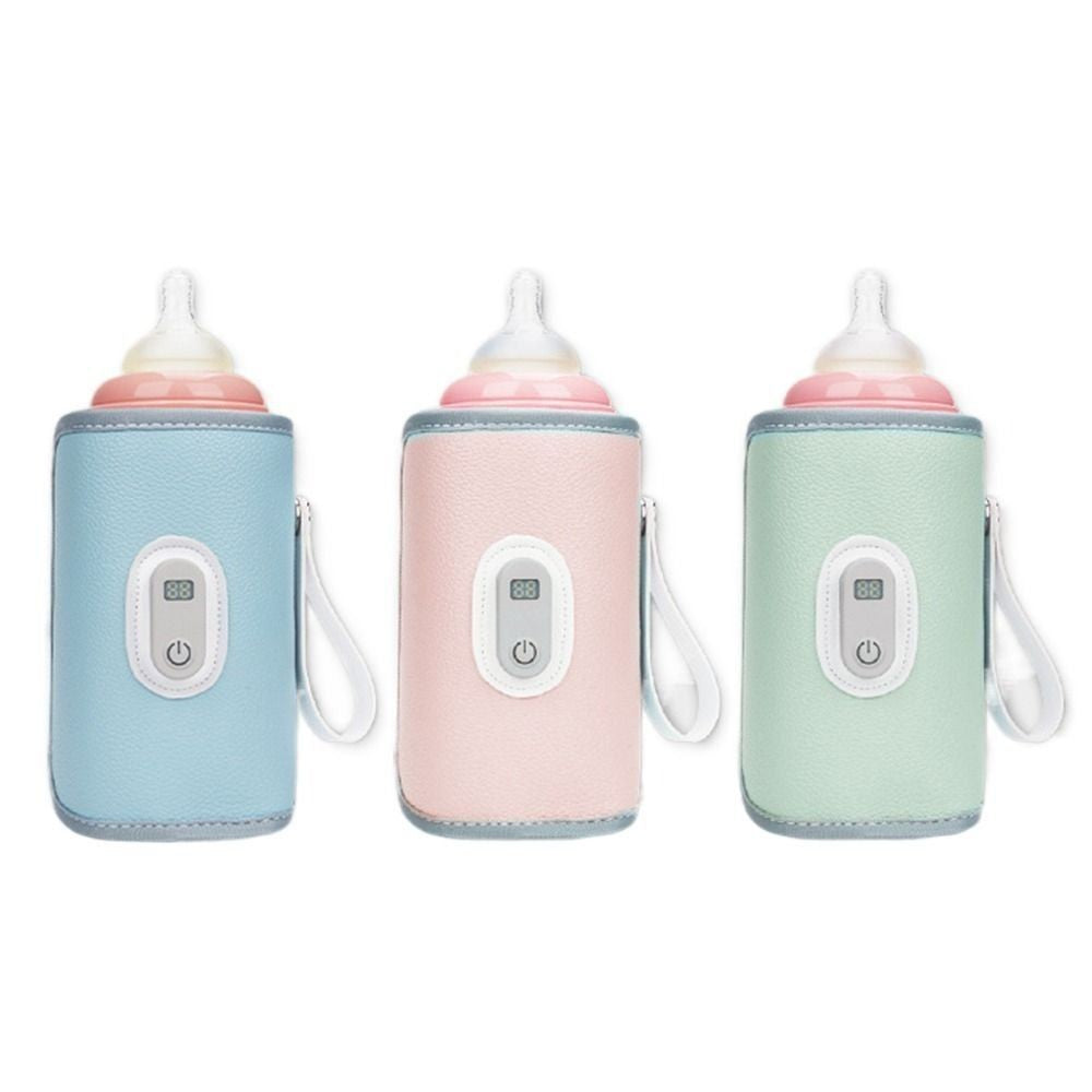 Digital Baby Bottle Warmer Type-C 5 Levels Milk Bottle Insulation Cover LED Display Heating Bottle Thermal Heater Newborn
