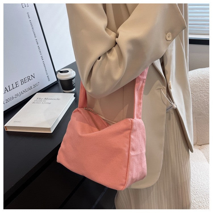 Large-capacity Shoulder Bag 2023 New Women's Fashion Simple Commuter Messenger Tote Bag