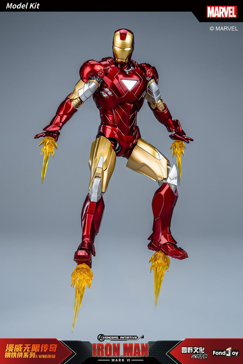 Fondjoy The Avengers Iron Man MK6 Joints Moveable Action Figures Toy 15cm ABS Material Model Toy Boy Birthday Gifts Hoilday Gift