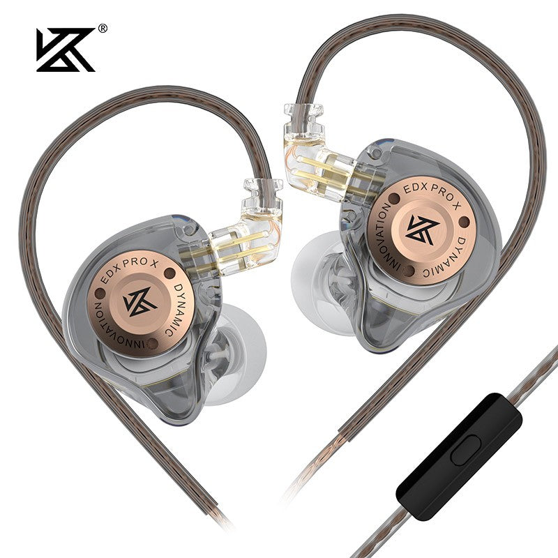 KZ EDX PRO X Metal Earphones Dynamic HiFi Deep Bass Sound Earbud Sport Music Noise Cancelling Headset