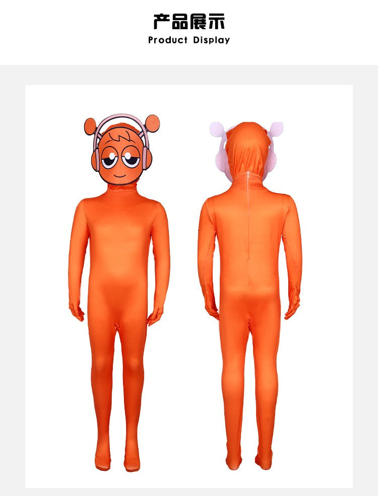 In-Stock Sprunki Incredibox Cosplay Costume - Halloween Stage Performance Bodysuit