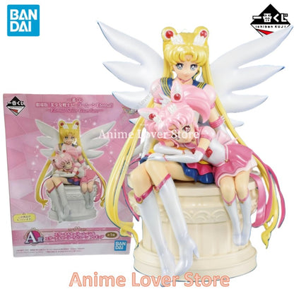 Em Estoque Original Bandai Ichiban Kuji Sailor Moon Coleção Princesa Estilo Antigo Bonecos de Ação Sailor Guardiã Eterna Brinquedos