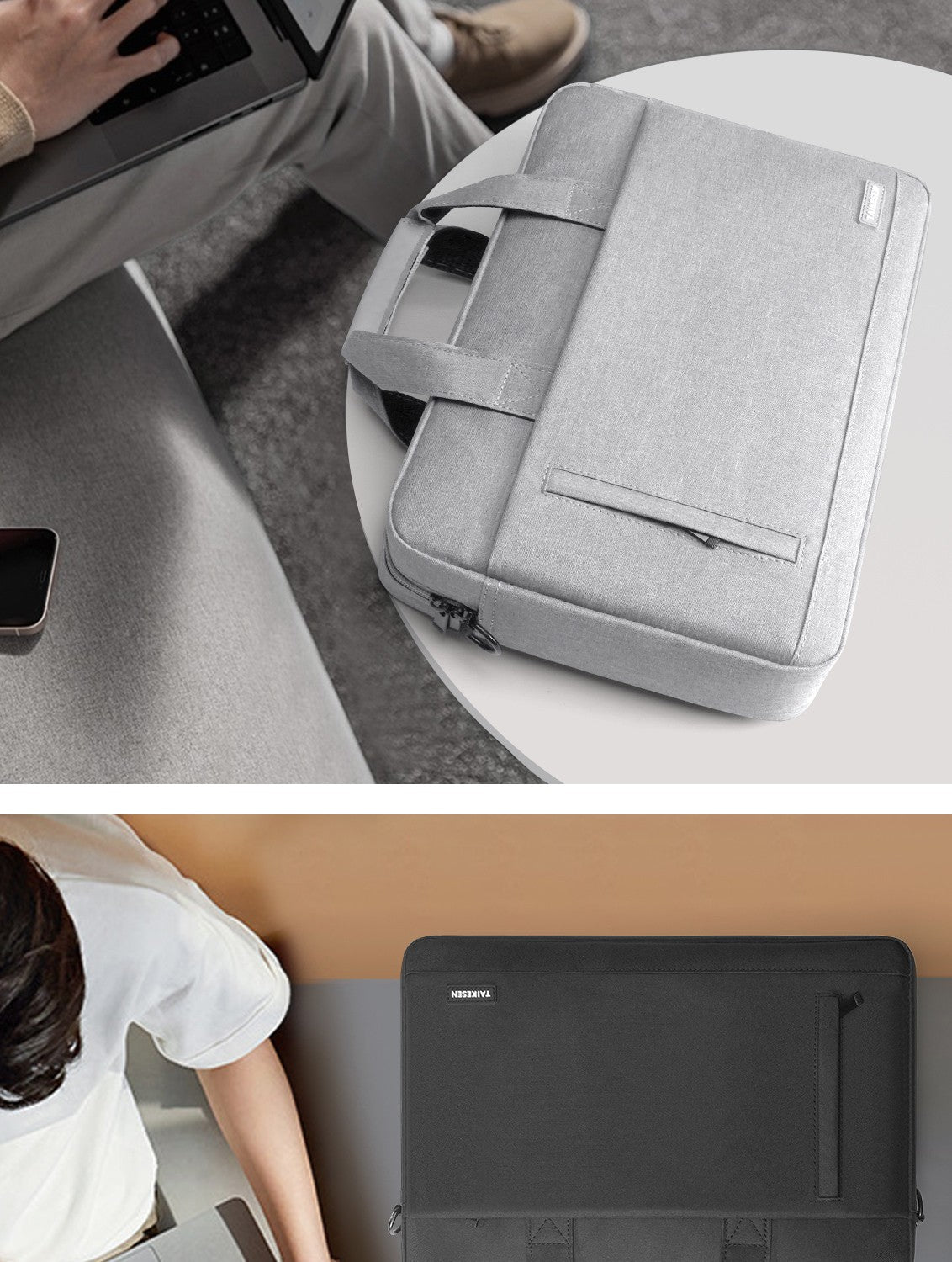 Laptop bag Sleeve Case Shoulder handBag For M3 M4 14 15 15.6 17 inch Macbook Air Pro 13.3 Huawei Asus Dell Notebook Briefcases