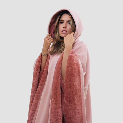Eden Hoodie Unisex Oversized Hoodie Cloak light weight Super Warm Ultra-Soft Faux Fur Liner Winter Cloth Gift for Christmas