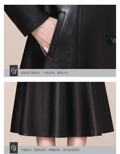 Mauroicardi Spring Autumn Fitted Soft Black Pu Leather Blazer Jacket Women Single Breasted Elegant Luxury Designer Clothes 2025