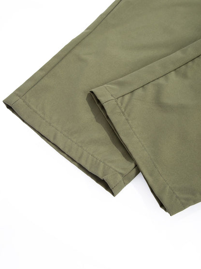Men's Cargo Pants Sweatpants Outdoor Loose Straight Long Trousers Summer Casual Multi-Pocket Durable Workwear Male Trousers
