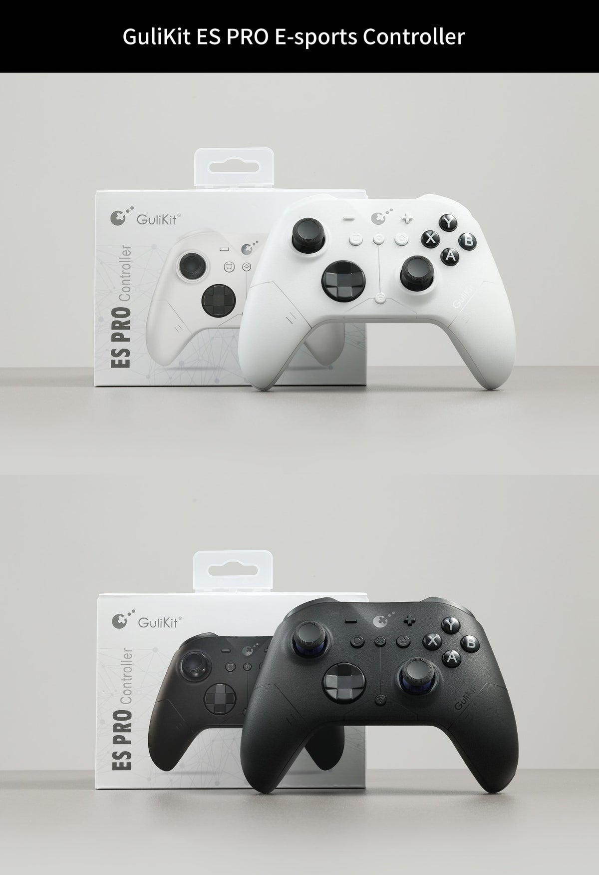 Gulikit  ES/ES PRO  Wireless Controller For Nintendo switch 2 ,Bluetooth,for Windows, Android ,iOs Game Accessories?BLACK/white