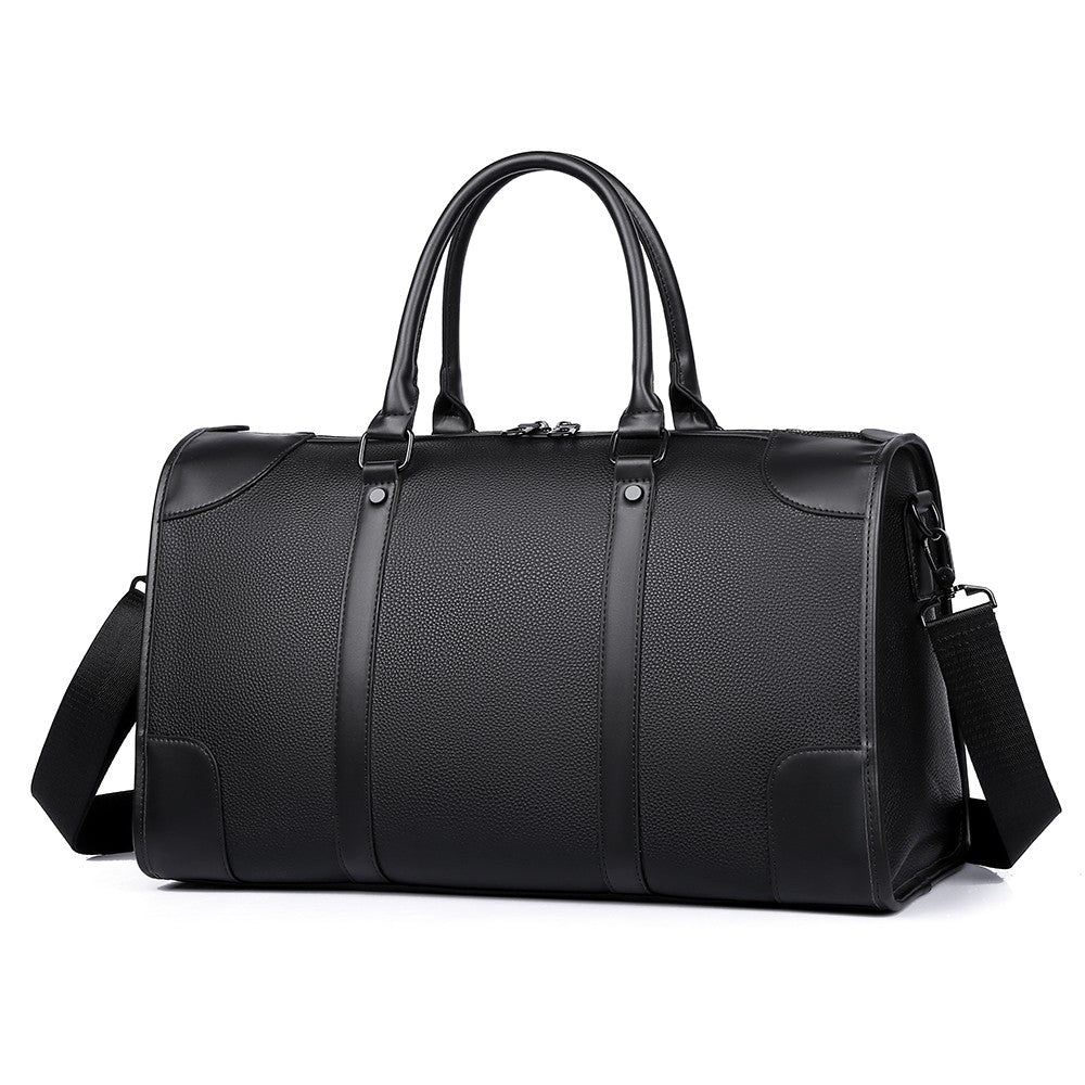 Men‘s Luxe Business Travel Bag Large Capacity with 15.6' Laptop Waterproof PU Material Lightweight for Trip Gym Bolsos de Viajes
