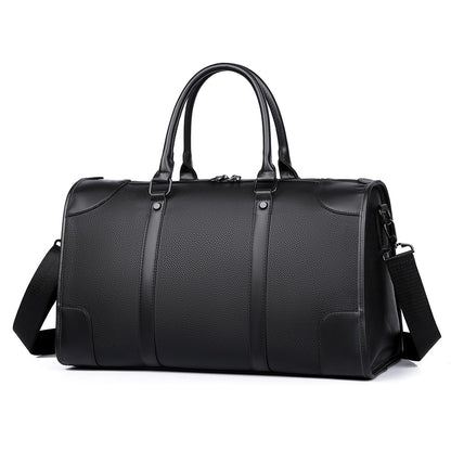 Men‘s Luxe Business Travel Bag Large Capacity with 15.6' Laptop Waterproof PU Material Lightweight for Trip Gym Bolsos de Viajes