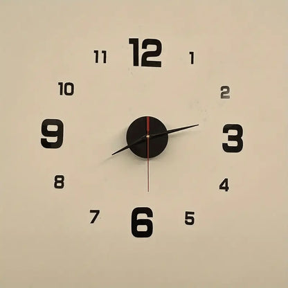 Simple LED wall clock with night light function, silent, modern decorative digital wall clock, DIY 3D digital wall clock