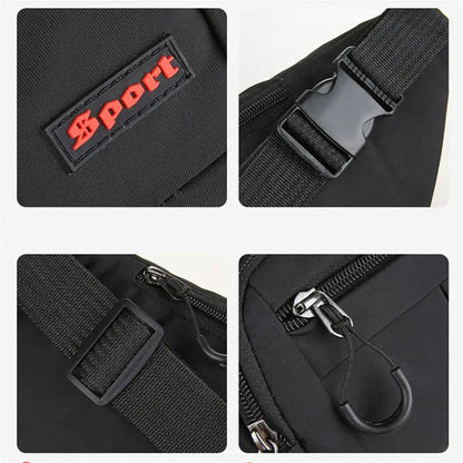 Large-Capacity Sports Single-Shoulder Bag - Anti-Theft Running Waist Pack, Multi-Functional Oxford Cloth Crossbody Bag