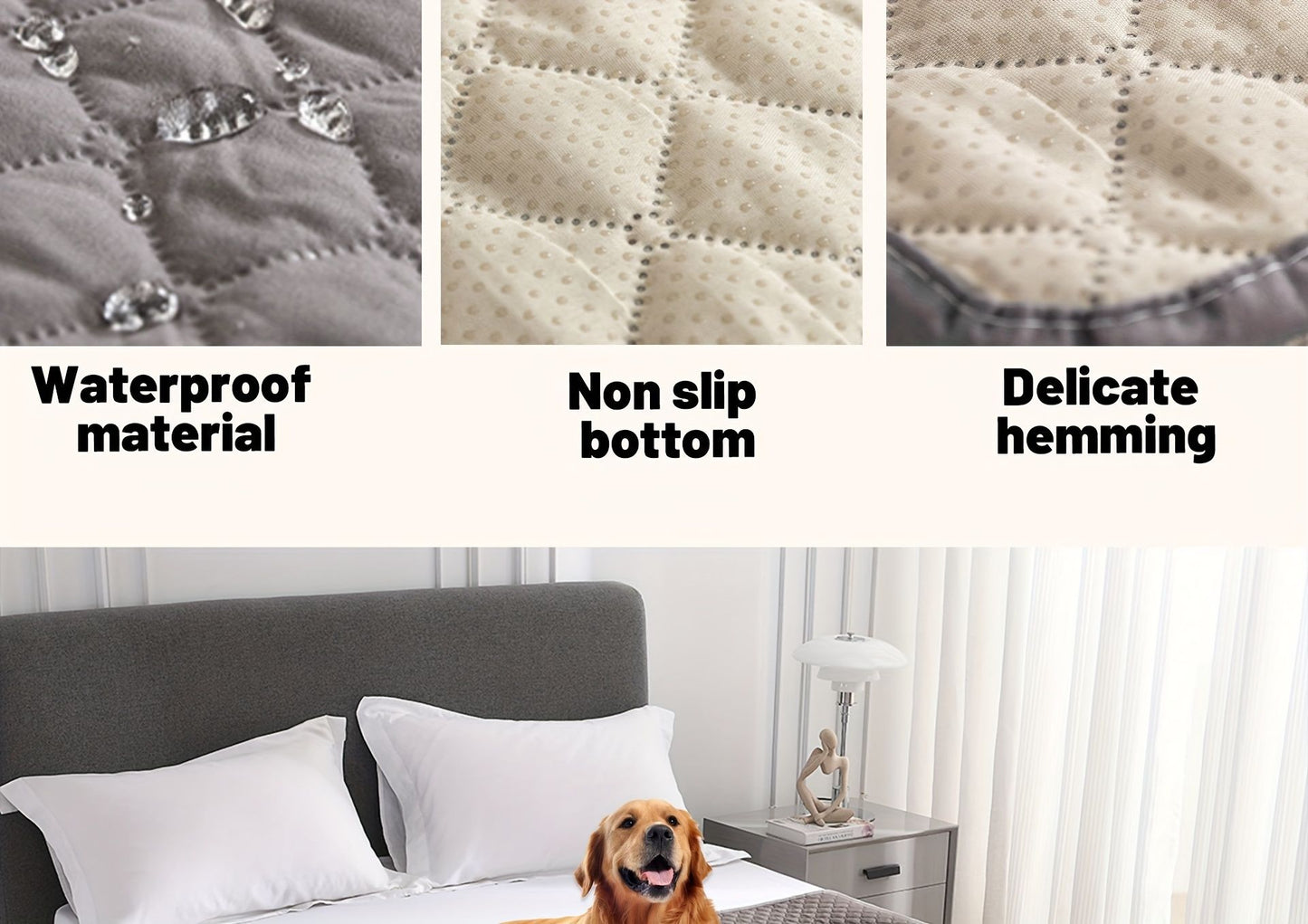 Capa Anti Vazamento e Antiderrapante para Cama de Cachorro, Manta para Sofá, Tapete para Cama de Animais de Estimação, Protetor de Colchão para Carro, Capa de Sofá para Gatos e Cães