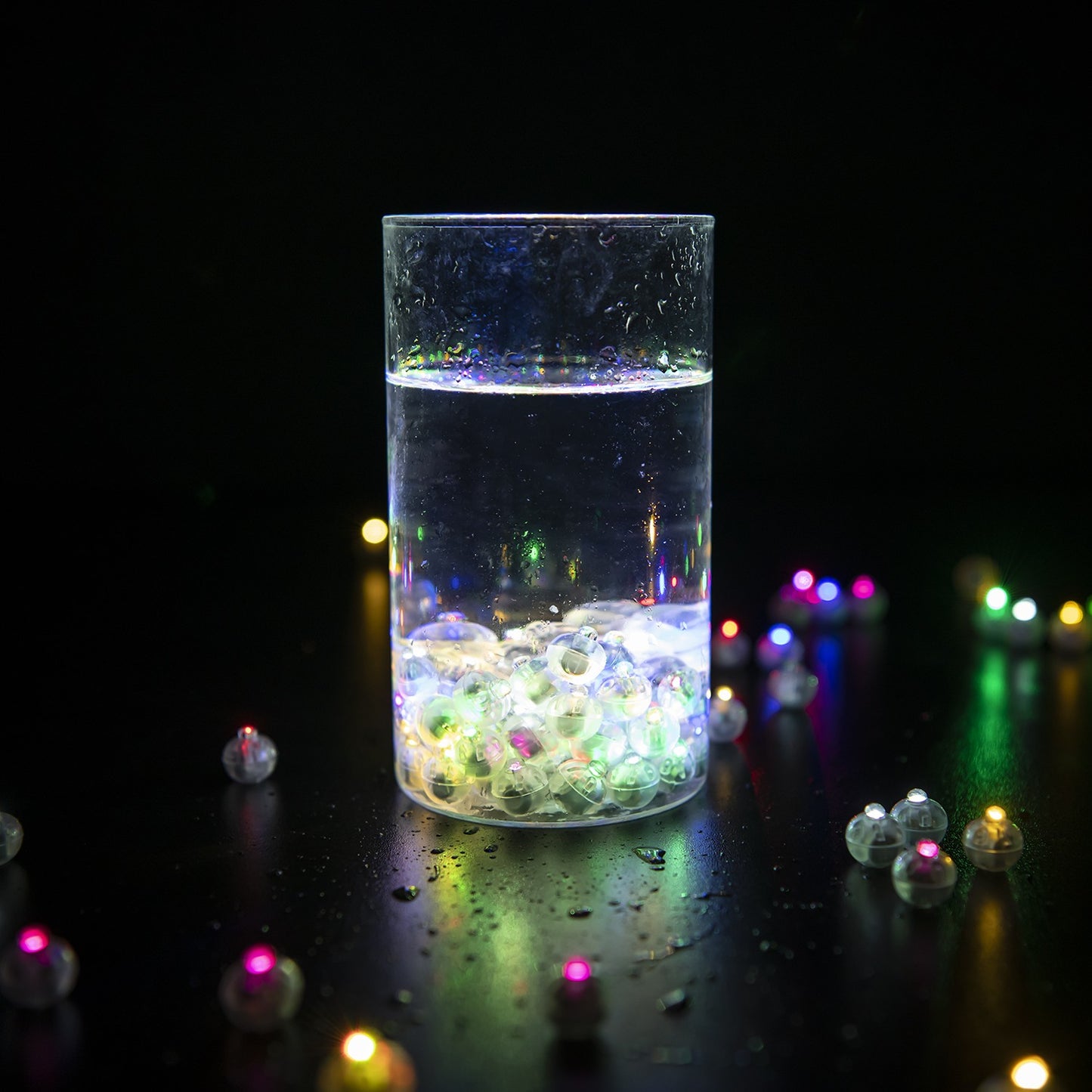 50/100/150/200/300pcs Tumbler Round Ball Light Balloon LED Flash Luminous Lamps Lantern Light for Wedding Party Birthday Decor