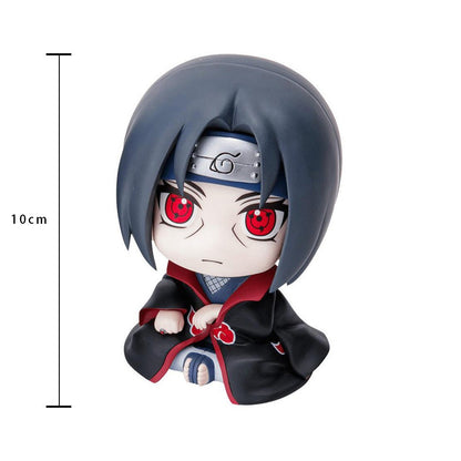 Boneco Hot 10cm Naruto Anime Uzumaki Naruto Kakashi Uchiha Sasuke Itachi Bonecos Fofos Q Figuras de Ação Modelo