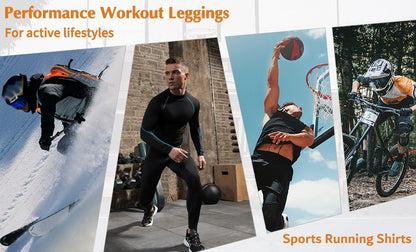 Winter Man Compression Shirt Cycling Clothing Warmth Shirt Warm Bottoming Shirt Men Compression T-Shirt Gym Sportswear 2024 New