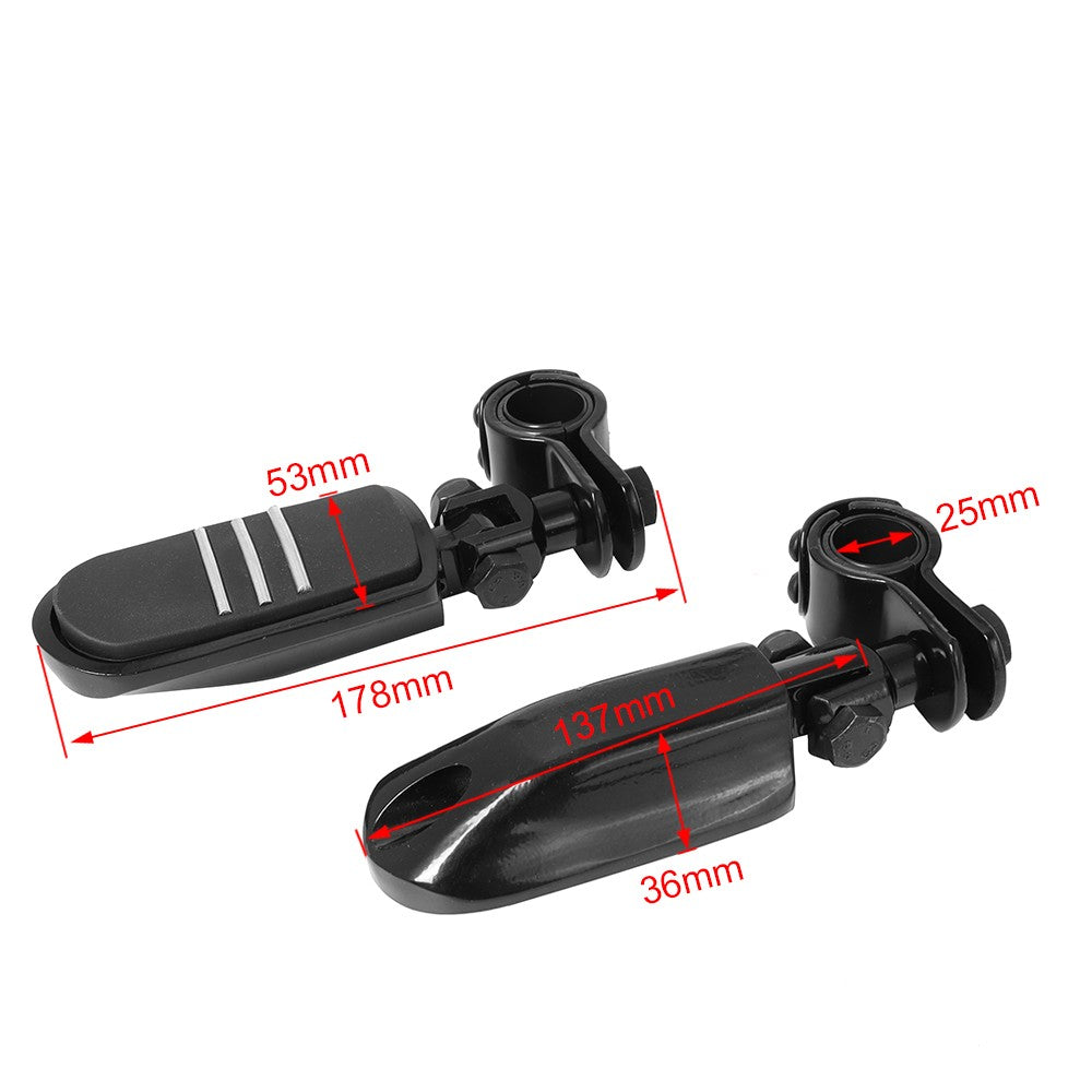 1 1/4" 32mm Motorcycle Foot Rest Highway Engine Guard Foot Pegs Mount Footrest For Harley Touring Honda Kawasaki Suzuki Yamaha
