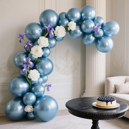 10/20/50pcs Metal Luster Chrome Balloon 5/10/12inch Latex Balloons Rose Gold Silver Red Purple Green Pink Balloon Birthday Party