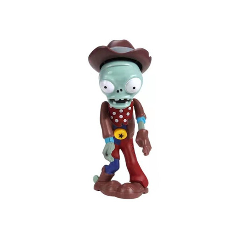 Plantas vs Zumbis Boneco Anime Obstáculo Zumbi Pirata Disparervilha Borracha Dura Borracha Macia Figura de Ação Modelo Jogo de Batalha Presente
