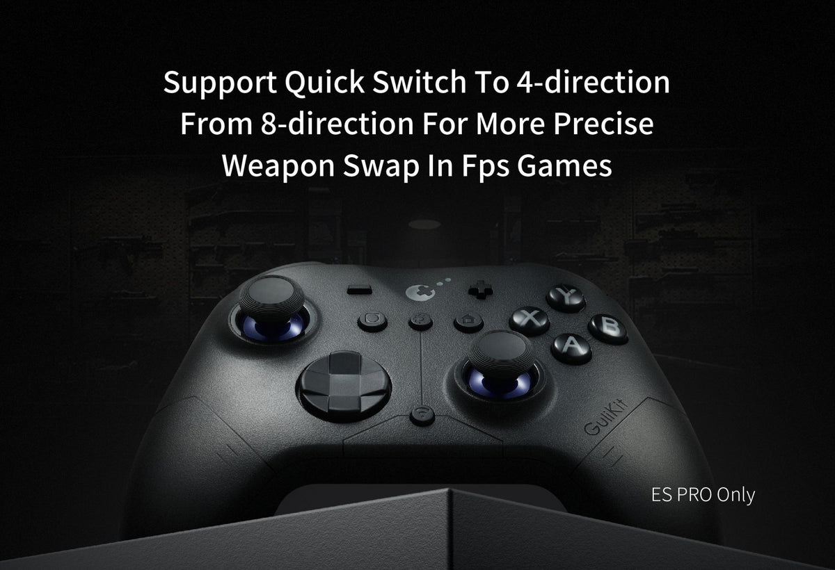 GuliKit ES Pro E-Sports Controller for Nintendo Switch 1/ 2, PC, Windows, Android Wake-up with TMR Joystick