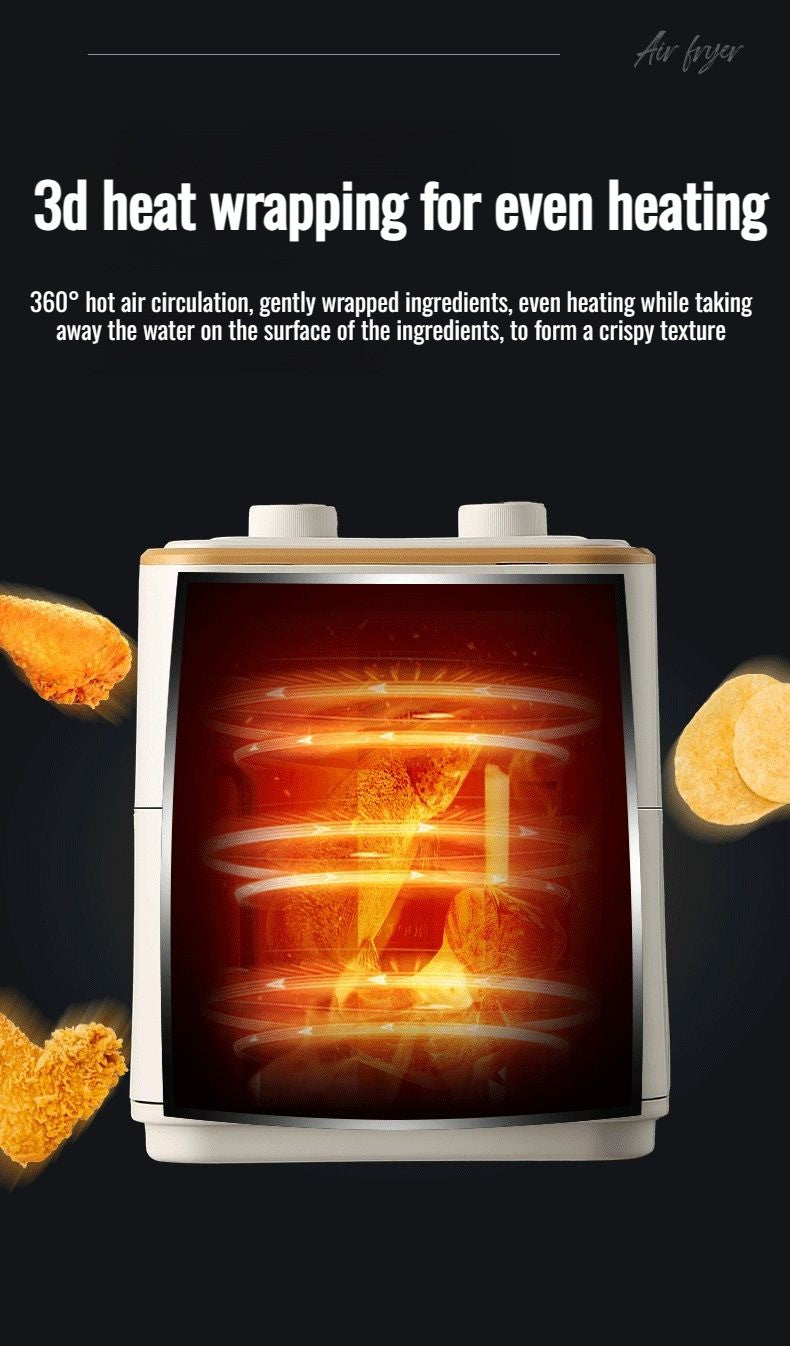 Home Smart Air Fryer Large Capacity Multifunctional Electric Fryer French Fry Machine Cooking Oven integrated Hot fryer Oven