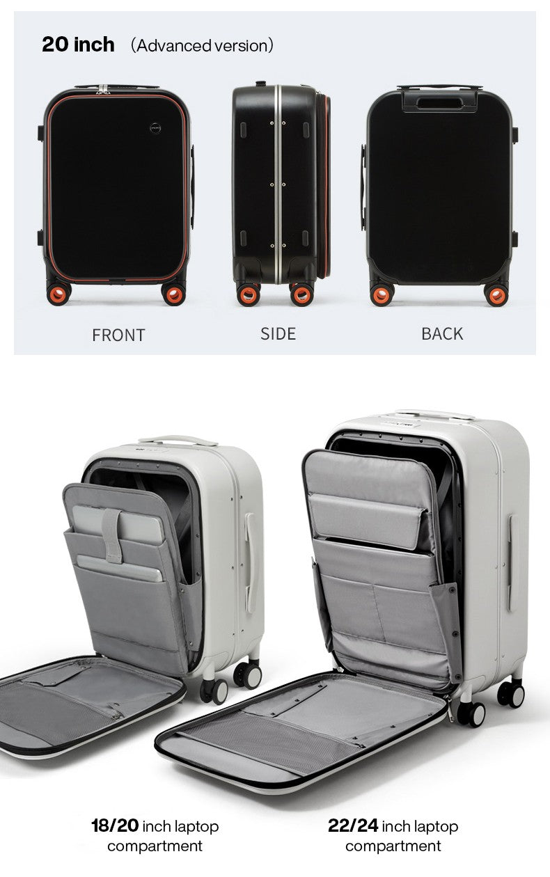 Mixi Patente Design Mala de Viagem com Estrutura de Alumínio Mala de Rodinhas de Bordo Bonita para Cabine 18 20 24 Polegadas M9260