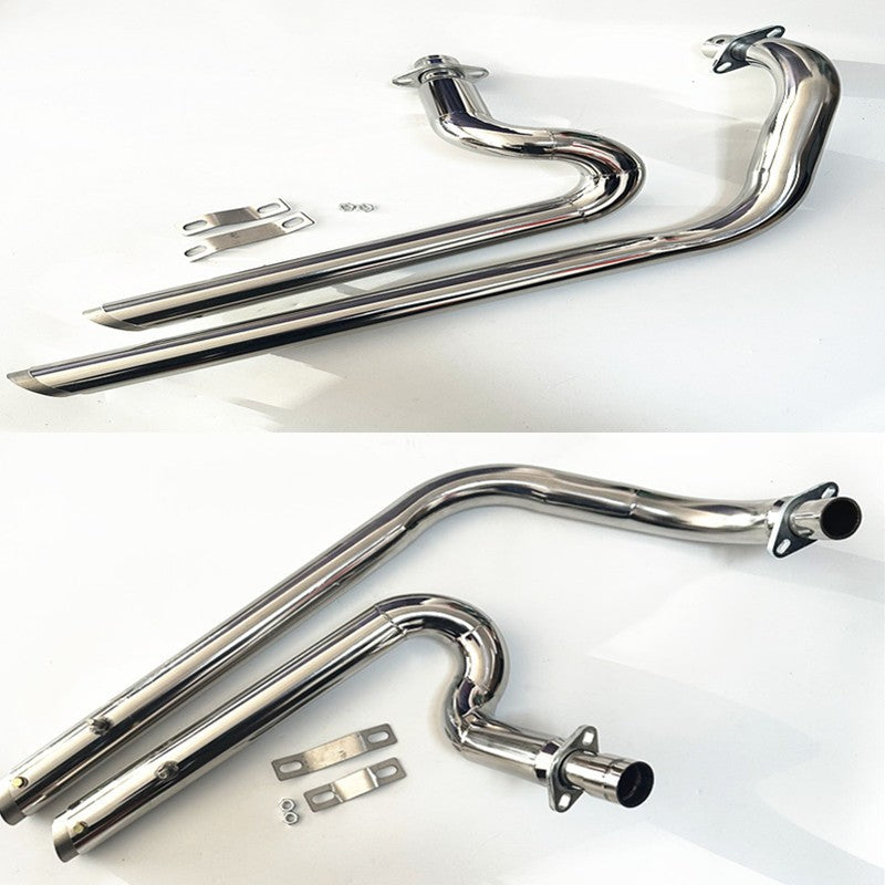 For Motorcycle Exhaust Pipe W/ Muffler Removable Honda Steed Shadow VT400 VT600 VLX400 VLX600 VT600C VT400C VLX600