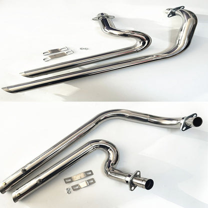 For Motorcycle Exhaust Pipe W/ Muffler Removable Honda Steed Shadow VT400 VT600 VLX400 VLX600 VT600C VT400C VLX600