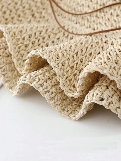 Summer Beach Korean Straw Hat for Women Visor Bucket Hat Hand Weaving Panama Girl Fishing Chapeau Sun Hats for Women