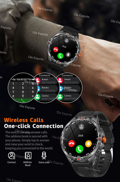 T-Rex 3 Military 1000mAh Battery Smart Watch 10ATM Waterproof GPS Track Compassr Bluetooth Call AMOLED Men Swim Sport Smartwatch