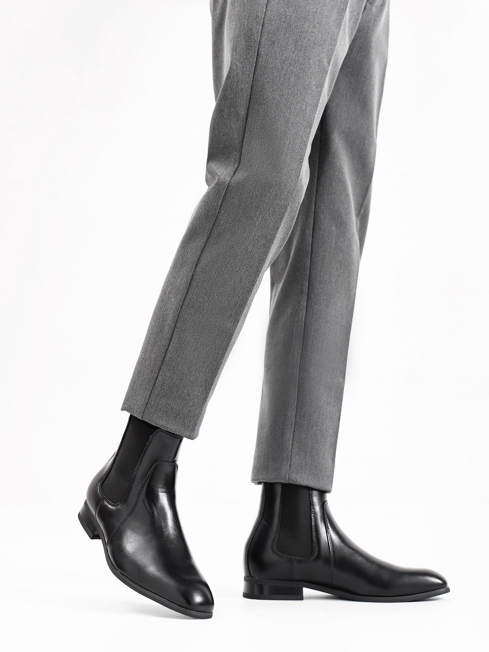 40~46 Botas Chelsea Masculinas 2024 Marca Confortável Moda Couro Botas Masculinas #KD431