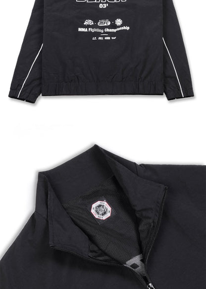 Jinx Team Black Jacket Unisex Windbreaker Sports Coat Men Women Loose Track Activewear Long Sleeve Top Embroidery Y2k Outerwears