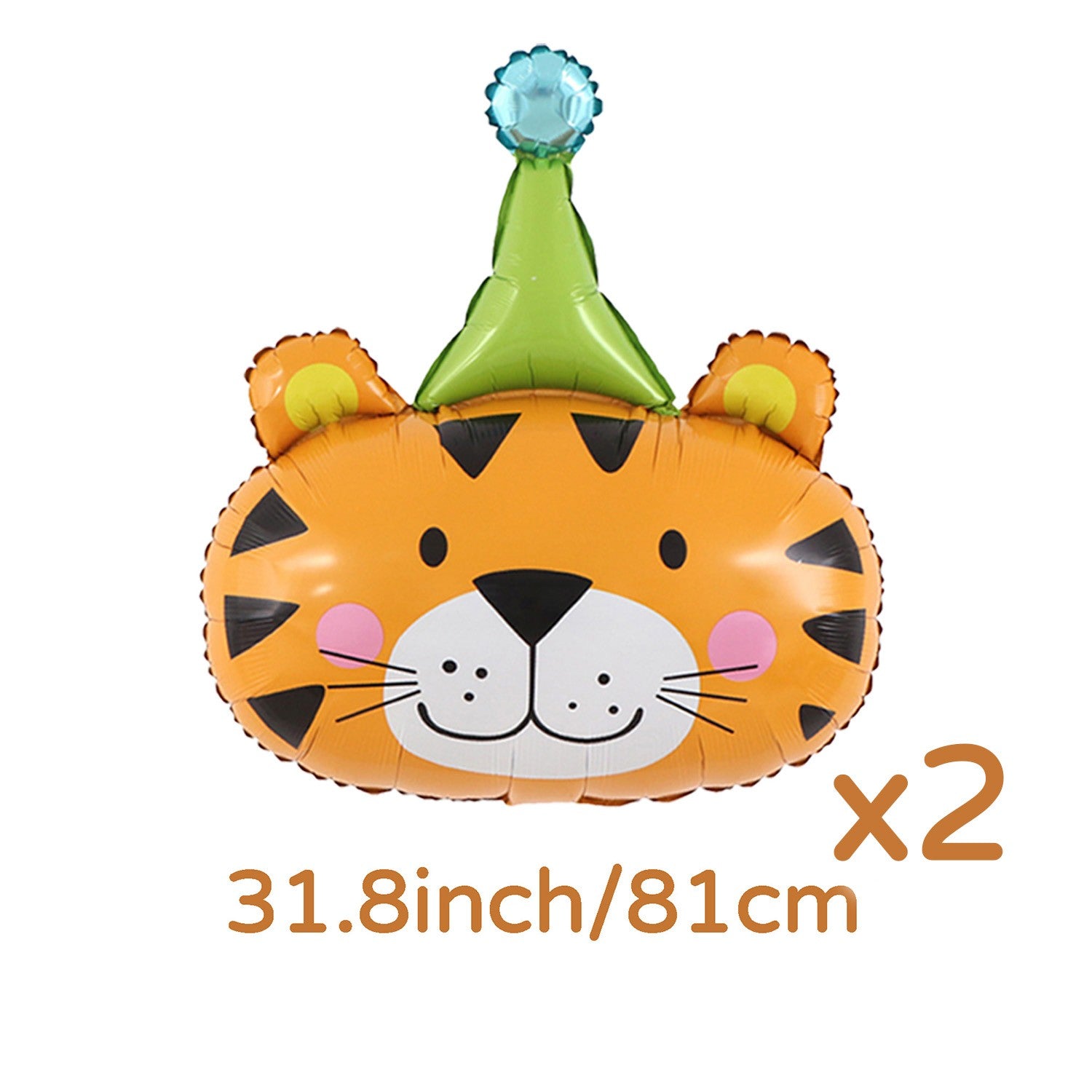 Animal Aluminum Film Balloon Sloth Lion Bear Giraffe Tiger Elephant Frog Balloon Zoo Theme Birthday, Shower, Holiday Decoration