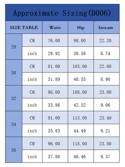 Men's tattered denim shorts with adhesive tape