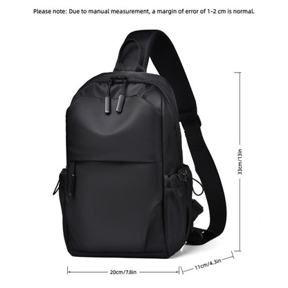 Men's Multifunctional Chest Bag with Adjustable Shoulder Straps, Suitable for Sports, Business, Travel, Commuting, Daily Outings