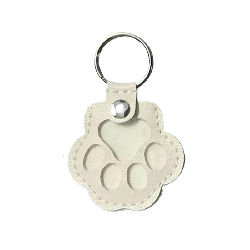 Chaveiro Memorial de Pelo de Animais de Estimação de Couro PU, Relicário de Lembrança para Pelo de Gato e Cachorro, Pingente para Guardar Pelo de Animais de Estimação, Acessórios para Pendurar em Bolsas