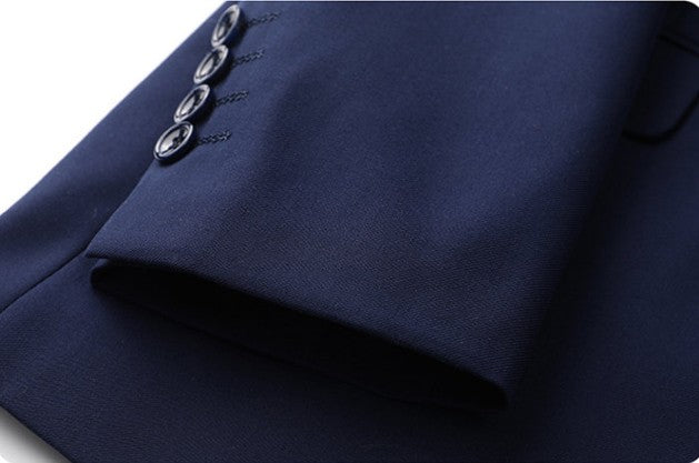 Men's 2025 Business Casual Suit And Trousers Two-Piece Set Large Size XL-9XL Handsome Solid Color All-In-One Wedding Dress