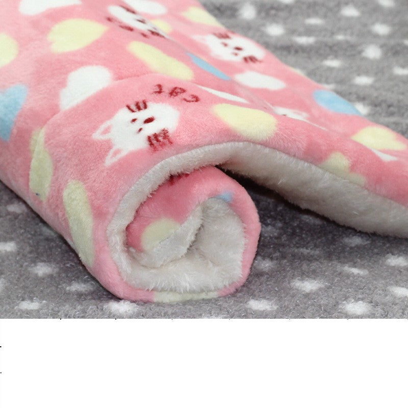 Tapete de inverno flanelado para animais de estimação, multimodelo, colchonete para canil, cobertor quente para animais de estimação, adequado para animais de estimação de grande, médio e pequeno porte