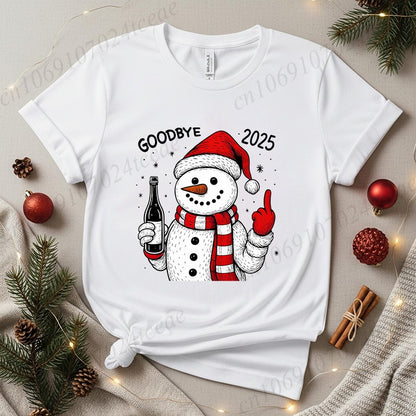 Goodbye 2025 Shirt,Goodbye 2025 Shirt,Happy New Year T-Shirt,New Year Party Shirts, 2026 Celebration Women's Men T-Shirts Tops